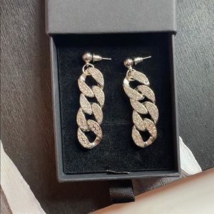 Silver drop Earrings
